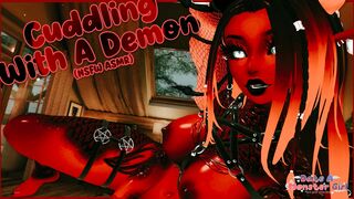 Naked Cuddles With A Demon... She's Actually Very Wholesome!!?? [NSFW ASMR]
