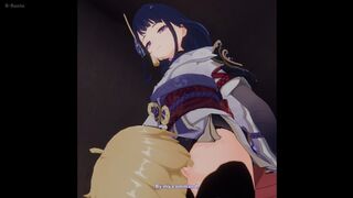 (Genshin) Revised Raiden Shogun Femdom Smother Headscissors