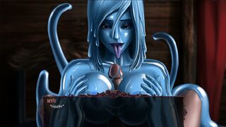 Parasite Black: Myu - Titjob Scene