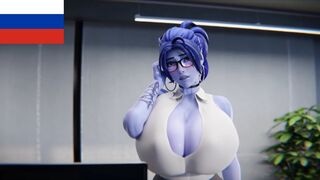 [Rus Sub] Rewarded for help by widow