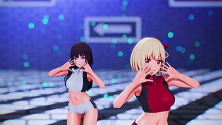 Nishikigi Chisato & Inoue Takina Party Tonight Dance