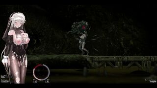 Sinisistar 2 - Lilia gets pinned down by Tadpole frog.