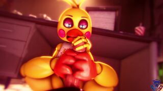 Toy Chica Footjob POV