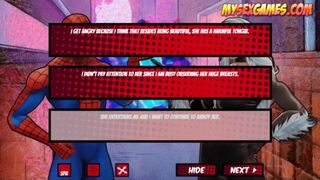 Spider-Man with hoes