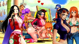 Nami and Robin VS Boa Hancock