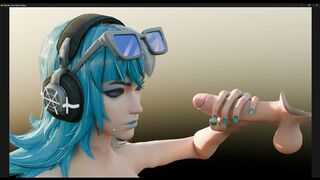 Luna Snow Summer Skin HandJob