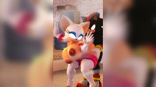 Shadow Traded His Chaos Emerald to Fuck Rouge (He'll Just Take It in a Few Days)