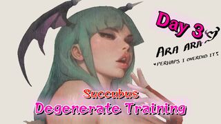 [Animated and Voiced JOI] Succubus Degenerate Training Day 3 [Soft Femdom, Paizuri]
