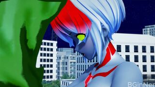 Ultra Lady Misa Slime Attack