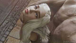 Daenerys Targaryen fucked from behind