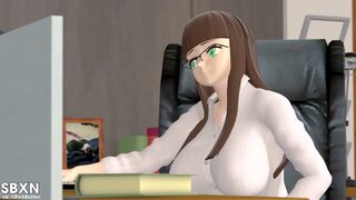 Ciel using a dildo on break time