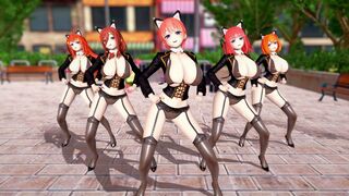 Nakano Ichika X Nakano Nino X Nakano Miku X Nakano Yotsuba X Nakano Itsuki MMD