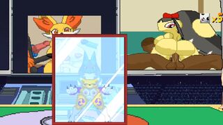 Renamon VS Lucario and ???