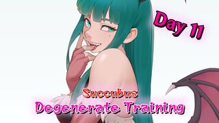 [Animated and Voiced JOI] Succubus Degenerate Training Day 11 [Femdom, Feet]