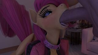 Fluttershy's deep throat [Smonke3D]