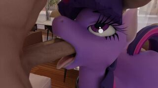 Twilight's tongue strokes [Smonke3D]