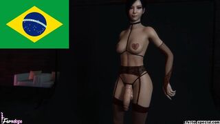 Ada Wong futa-training LEGENDADO PT BR