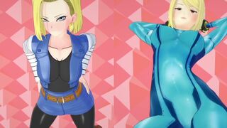 Anonbluna Android 18 Samus Aran Cynthia