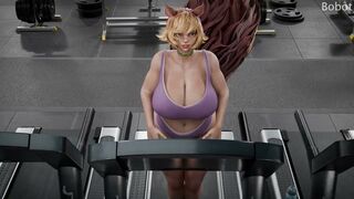 Squirrel Girl Tityfucked and Bj at a Gym