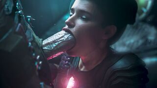 Doomguy gets sucked by Thira