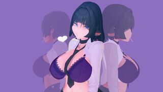 【ZZZ】 Jane Doe - Bounce Test (Lingerie)