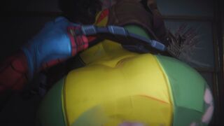 Rouge Webbed Up by Spider-Man (No Wm) [Youngiesed]