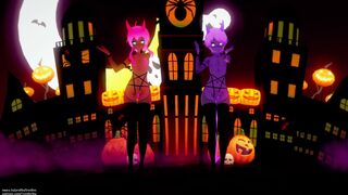 [TresteSky] Femboy Adaptation Series 35 - Red Velvet Monster FULL Halloween Dance