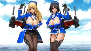 [MMD]Takao and Atago - ROKI (Kancolle)