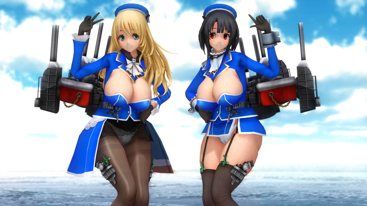 Mmd Takao And Atago Roki Kancolle