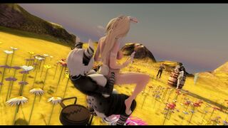 Second Life Whore Falara riding cock after orgy event