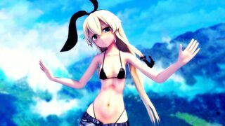 Shimakaze - Ievan Polkka [MMD] Hamselvish