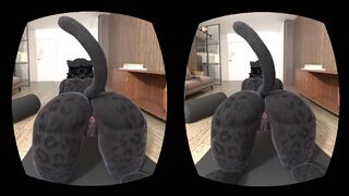 Furry VR Video | Panther Showing Her Ass | by VR34 Studio