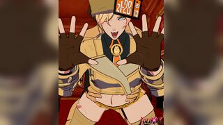 sol FUCKING the millia bitch(guilty gear)