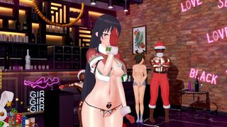 (NTR) Anna and Sanae Yamada Christmas Sex Dance