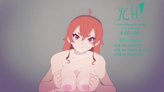 Phunkumm - Eris Greyrat Titfuck Loop (Sounded) [Mushoku Tensei NSFW Animation]