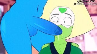 Peridot receiving a big gift by lapiz