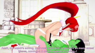 Yoko is fucked by a futa orc