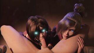 Kiriko & Mercy Witches Having Sex