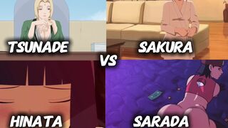 Tsunade VS Sakura VS Hinata VS Sarada WIS/HMV