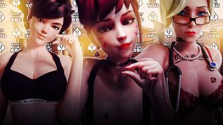 [HMV] OVERWATCH SLUTS BLACKED [CUCKOLD/NTR]