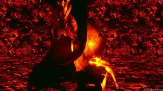 Ember satisfying herself