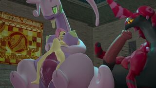 Fluttershy trains her Goodra!