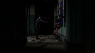 Claire Redfield in the West Hallway (Warning: Monsters!)