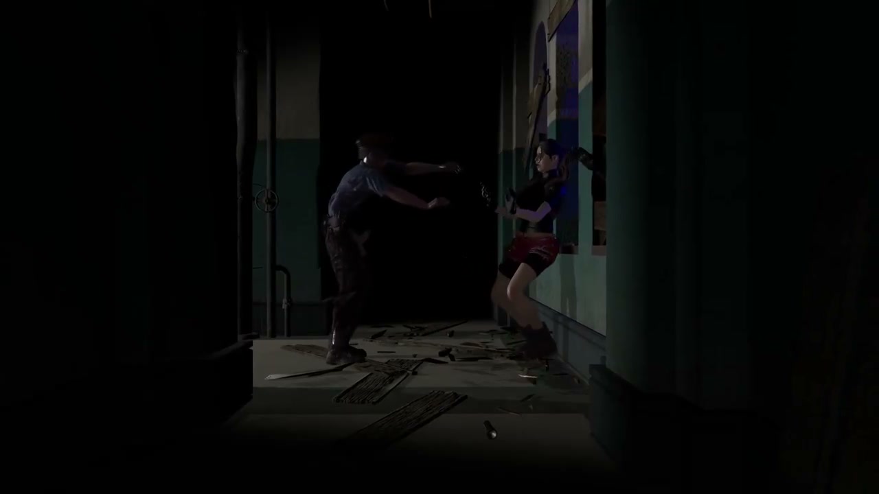 Claire Redfield In The West Hallway (Warning: Monsters!)