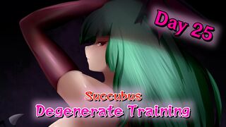 [Animated and Voiced JOI] Succubus Degenerate Training Day 25 [Sissification]