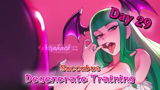 [Animated and Voiced JOI] Succubus Degenerate Training Day 29 [Pegging, CEI]