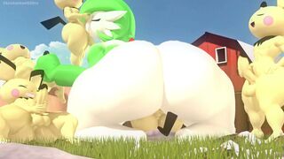 Gardevoir Visits A Pichu Farm