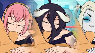 Close Up Handjob Cum On Face Multiple Characters - Hole House Game