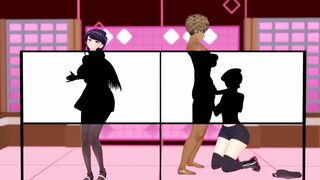 Curious - Komi Shouko x Komi Shuuko sex + dance (silhouette)