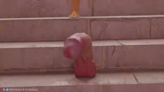 Carmelita Fox Chase the Cock been caught by Her